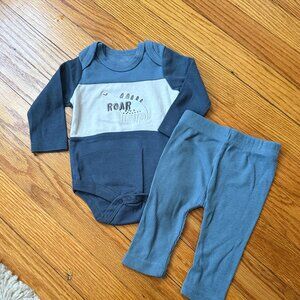 Zoey & Miles Dino 3‑Piece Set – 0–3M